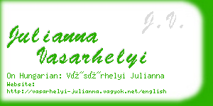 julianna vasarhelyi business card